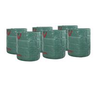vidaXL Borse per Rifiuti da Giardino con Maniglie 12 pz Pieghevoli Rotonde Verdi 272 L