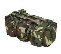 vidaXL Borsone da viaggio Stile militare 3-in-1 90 L Mimetico