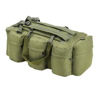 vidaXL Borsone da Viaggio Stile Militare 3 in 1 90 L Verde Oliva