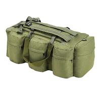 vidaXL Borsone da Viaggio Stile Militare 3 in 1 90 L Verde Oliva
