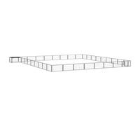 vidaXL Box Cani 36 Pannelli Nero 100x50 cm Acciaio Verniciato Polvere
