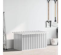 vidaXL Baule da Giardino Grigio 129x67x65 cm