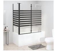 vidaXL Box Doccia a Strisce 120x68x130 cm in Vetro Temperato