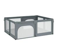 vidaXL Babybox met 2 deuren oxford stof lichtgrijs