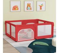 vidaXL Box per Bambini con 2 Porte Rosso in Tessuto Oxford