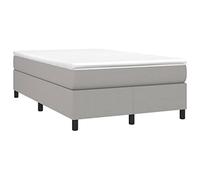 vidaXL Struttura Letto a Rete a Molle Grigio Chiaro 120x200 cm Tessuto
