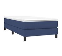 vidaXL Struttura Letto a Rete a Molle Blu 80x200 cm in Tessuto