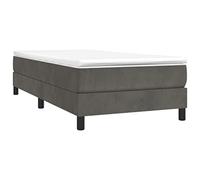 VIDAXL - Giroletto Grigio Scuro 90x190 cm in Velluto - SPEDIZIONE GRATUITA
