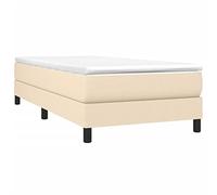 vidaXL Struttura Letto a Rete a Molle Crema 90x200 cm in Tessuto