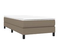 vidaXL Giroletto a molle Tortora 90x200 cm in tessuto