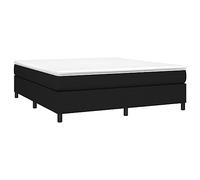 VIDAXL - Giroletto a Molle Nero 160x200 cm in Tessuto - SPEDIZIONE GRATUITA