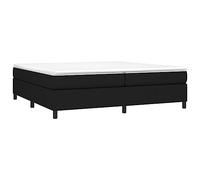 vidaXL Struttura Letto a Rete a Molle Nero 200x200 cm in Tessuto