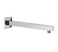 vidaXL Braccio di Supporto Doccia Quadrato Acciaio 201 Argento 30 cm