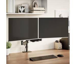 vidaXL Braccio TV Doppio per Schermo Max 27 Pollici Molla a Gas 20 kg