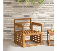 vidaXL Braccioli 2 pz Marrone 59 x 6 x 61 cm Legno di Acacia Massello