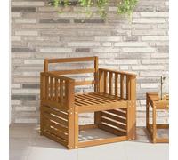 vidaXL Braccioli 2 pz Marrone 60 x 6 x 61 cm Legno di Acacia Massello