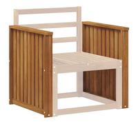vidaXL Armleuningen 2 st Bruin 60 x 6 x 61 cm Massief Acaciahout