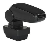 vidaXL Bracciolo Auto Poggiabraccio con Contenitore Portaoggetti in ABS Nero