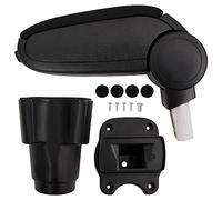 vidaXL Bracciolo per Auto Nero 12x33x(34-50) cm in ABS