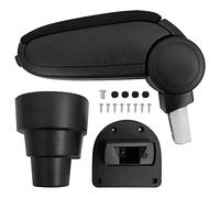 vidaXL Bracciolo per Auto Nero 15,5x32x(41-54) cm in ABS