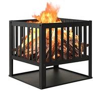 vidaXL Braciere 40x40x40 cm in Acciaio