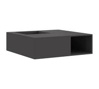 vidaXL Focolare Esterno Quadrato Nero Con Design in Acciaio Laminato a Freddo 50000 BTUs Resistente alla Ruggine Per Raduni e Feste Soluzione di Riscaldamento Moderna per Patios Giardini Focolari in M