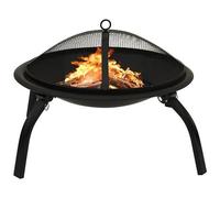 AX Braciere Ciotola Fuoco Caminetto Attizzatoio Cottura 56x56x49cm Nuovo 313352