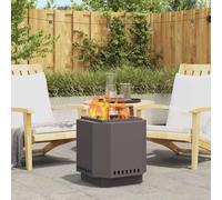 vidaXL Braciere Senza Fumi Nero 48x48x51 cm in Acciaio di