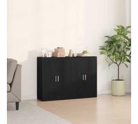 vidaXL Buffet 2 pezzi in rovere nero 60 x 31 x 84 cm in legno ingegnerizzato
