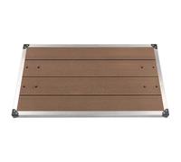 vidaXL Buitendouchebak 110x62 cm HKC roestvrij staal bruin