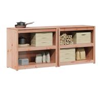 vidaXL MEPPEL - Armadio da cucina da esterno, 2 pezzi, per giardino e terrazza, mobile in legno resistente, spazioso, organizer modulare per esterni