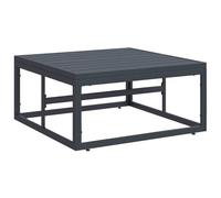 vidaXL Set di divani sezionali Moderni per Esterno con Tavolo in Acciaio Verniciato Color Antracite. Resistente ai Raggi UV, Comodo per patii, balconi e Giardini. Assemblea Minima Richiesta. Finitur