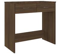 vidaXL Scrivania Rovere Marrone 80x40x75 cm in Legno Multistrato