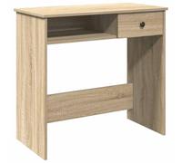 vidaXL Scrivania Rovere Sonoma 80x40x75 cm in Legno Multistrato, scrivania da Ufficio, scrivania per Computer, scrivania Lavoro da casa