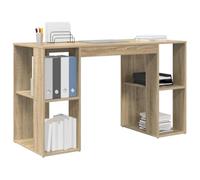 vidaXL Scrivania Rovere Sonoma 130 x 50.5 x 75 cm Legno Multistrato, Scrivania Moderna per casa, Workstation Resistente, Tavolo Minimalista, Design salvaspazio in Legno
