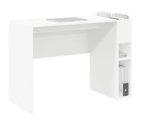 vidaXL Bureau Wit Bewerkt hout 109 x 50 x 78 cm