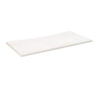 vidaXL Piano Scrivania Bianco 100x50x2,5 cm in Legno Massello di Pino