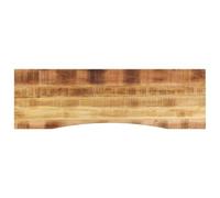 vidaXL Piano Scrivania con Curva 160x50x2,5cm Massello Grezzo di Mango, Piano Sostituzione scrivania, Piano per Tavolo, Piano scrivania da Ufficio