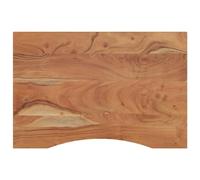 vidaXL Bureaublad rechthoekig 100x60x2,5 cm massief acaciahout