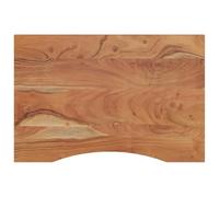 vidaXL Piano Scrivania 80x60x2,5 cm Rettangolare Legno Massello Acacia, Piano per scrivania in Legno, Piano per scrivania da Ufficio, Piano