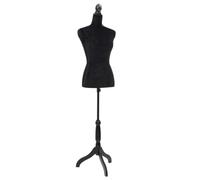vidaXL Busto Sartoriale Donna Manichino Femminile Nero