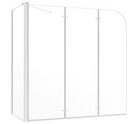 vidaXL Cabina da Bagno 120x69x130 cm in Vetro Temperato Trasparente