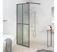vidaXL Cabina Doccia 90x195 cm Vetro Temperato Scuro