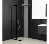 vidaXL Cabina Doccia Impermeabile Minimalista Schermo Box Doccia Bagno Trasparente in Vetro Temperato Trasparente ESG Profilo Alluminio 100x195 cm