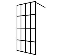 vidaXL Cabina Doccia con Vetro Temperato Trasparente Anta Box Struttura Schermo Chiusura Vasca Sanitari Accessori Elementi Bagno Pannello 100x195 cm