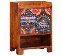 vidaXL Cabinet per scarpe 55x35x75 cm in legno massello di acacia