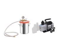 vidaXL Camera a Vuoto con Pompa a 2 Stadi 5,5 L