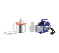 vidaXL Camera a Vuoto con Pompa a Stadio Singolo 7,4L