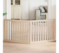 vidaXL Cancelletto per cani pieghevole 2 pannelli 160 cm in legno di pioppo