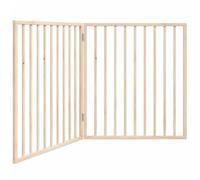 vidaXL Cancello per Cani Pieghevole 2 Pannelli 160 cm Legno di Pioppo